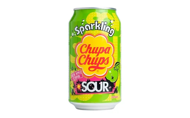 Chupa chups sour green apple soda product image