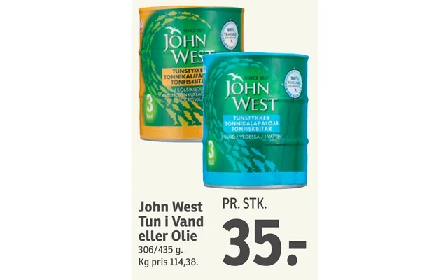 John west tuna in water or oil product image