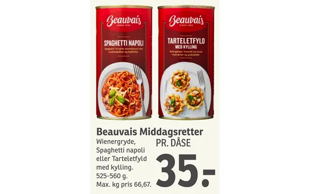 Beauvais Middagsretter product image