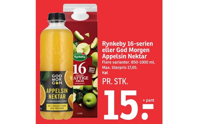 Rynkeby 16-serien Eller God Morgen Appelsin Nektar product image