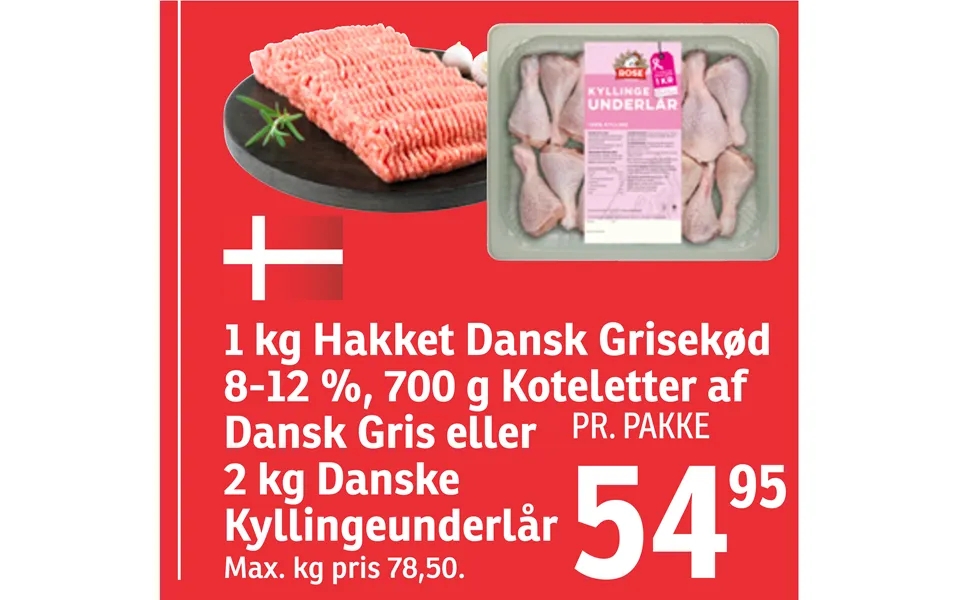 Dansk Gris Eller Kyllingeunderlår