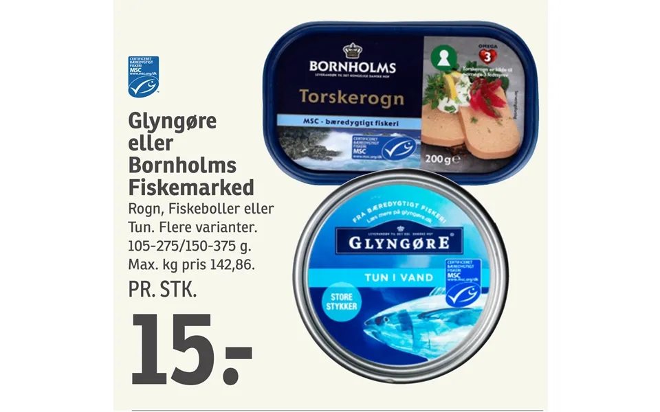 Glyngøre or bornholm fish market