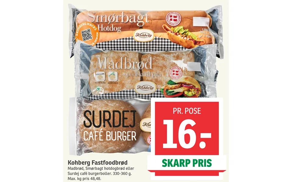 Kohberg fastfoodbrød