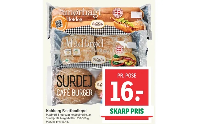 Kohberg fastfoodbrød product image