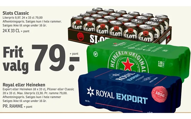 Slots Classic Royal Eller Heineken product image