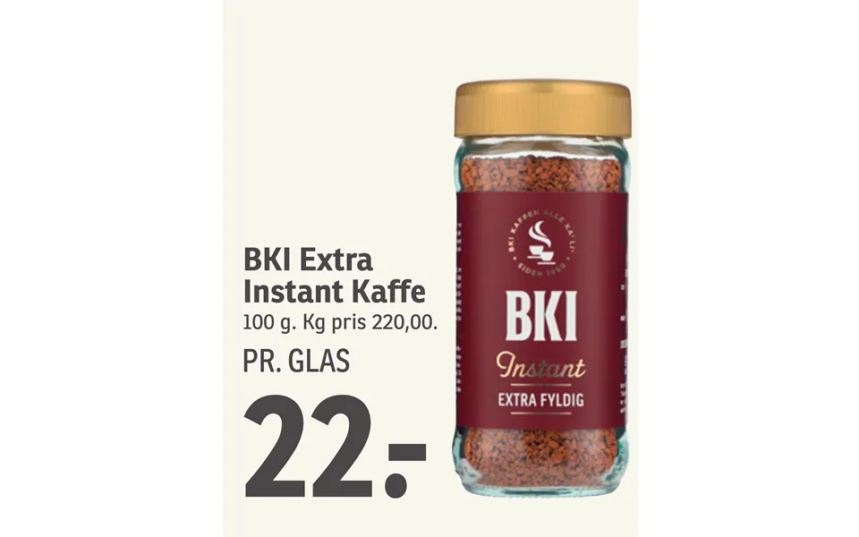 Bki Extra Instant Kaffe