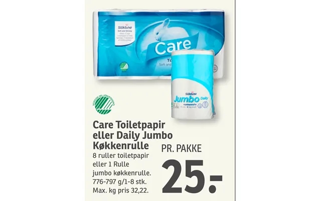 Care Toiletpapir Eller Daily Jumbo Køkkenrulle product image