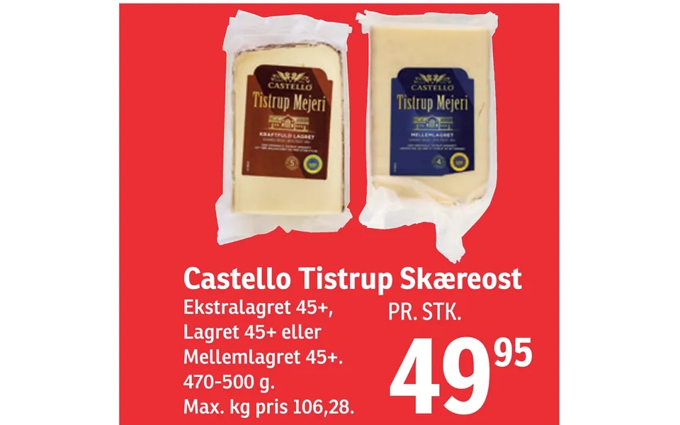 Castello tistrup firm cheese