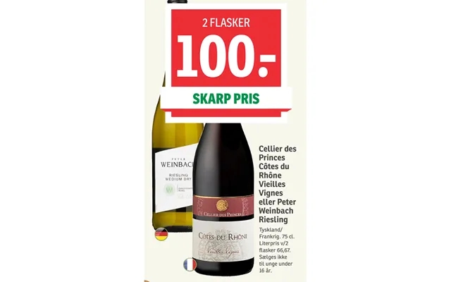 Cellier des princes cotes you rhone vieilles vignes or peter weinbach riesling product image