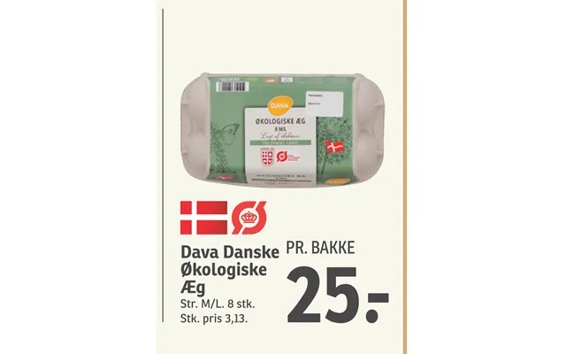 Dava danish organic eggs product image