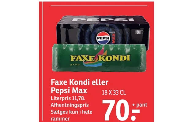 Faxe Kondi Eller Pepsi Max product image