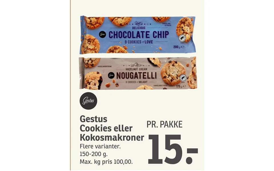 Gesture cookies or