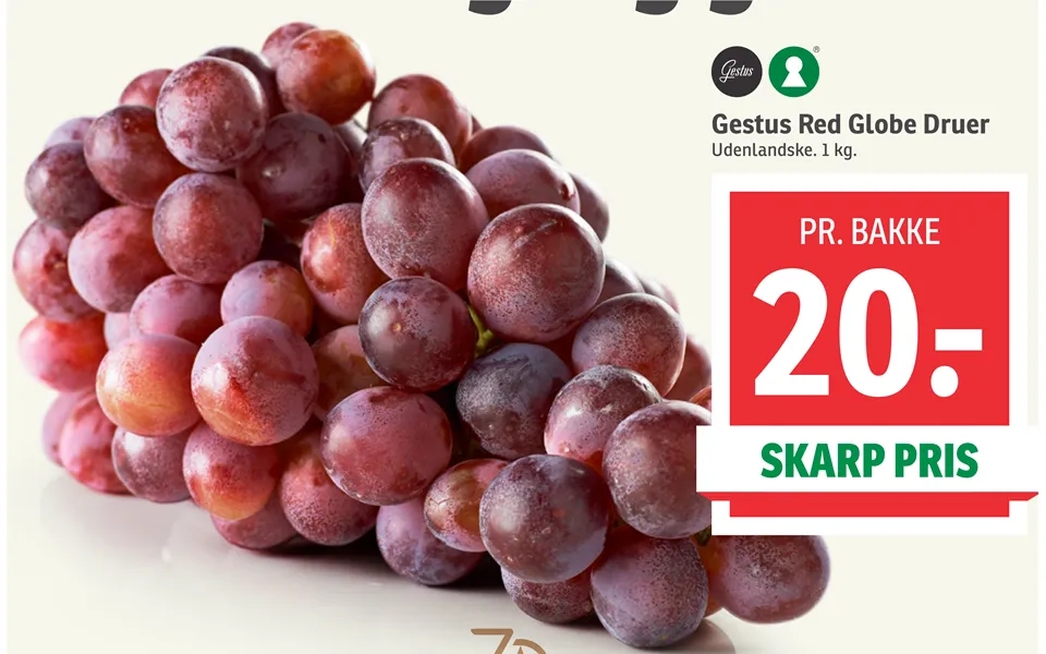 Gesture red globe grapes