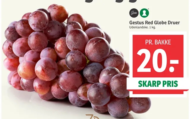 Gesture red globe grapes product image