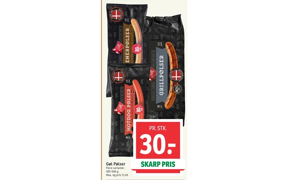 Gøl sausages