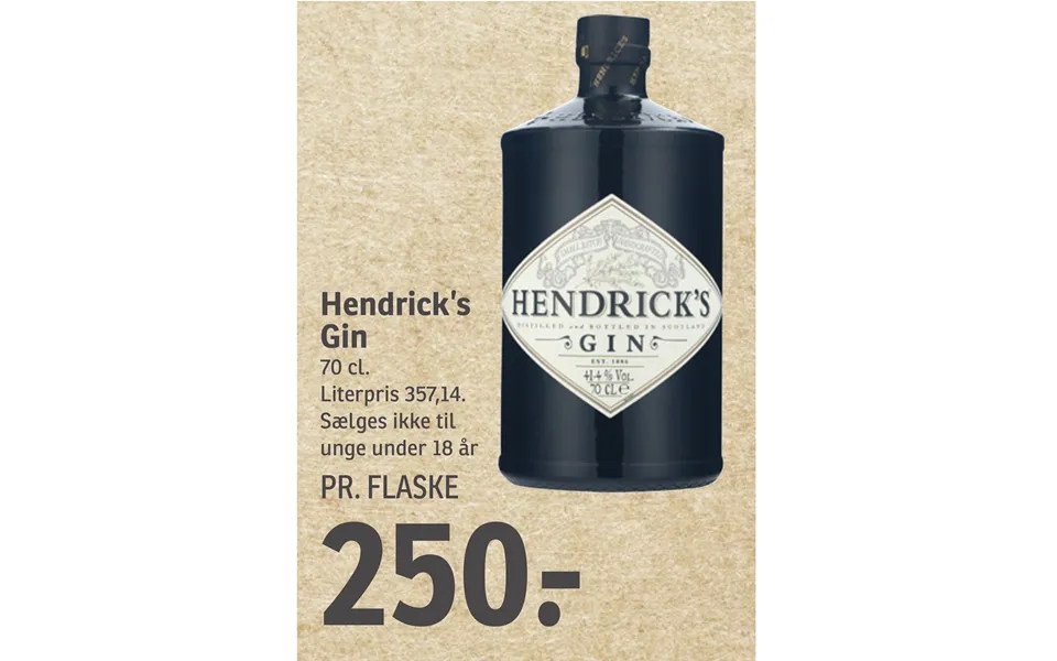 Hendrick’p gin