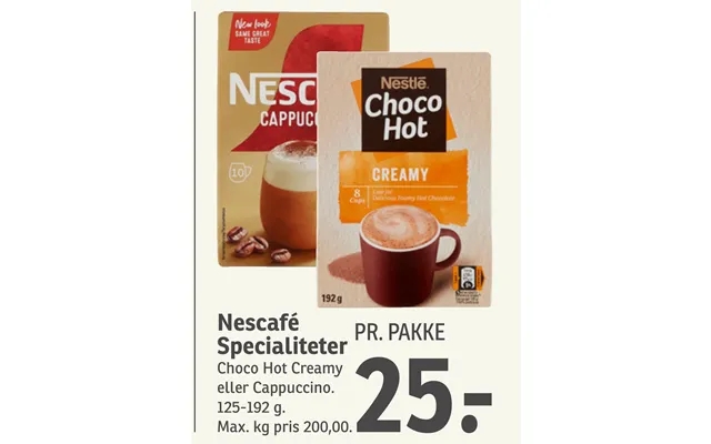 Nescafe specialties product image