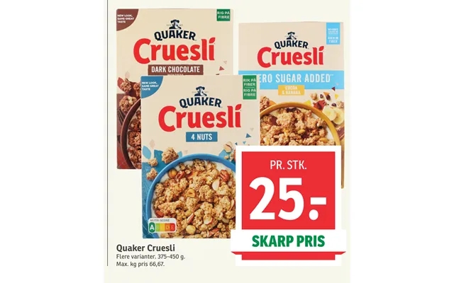 Quaker cruesli product image