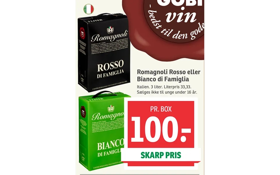 Romagnoli Rosso Eller Bianco Di Famiglia