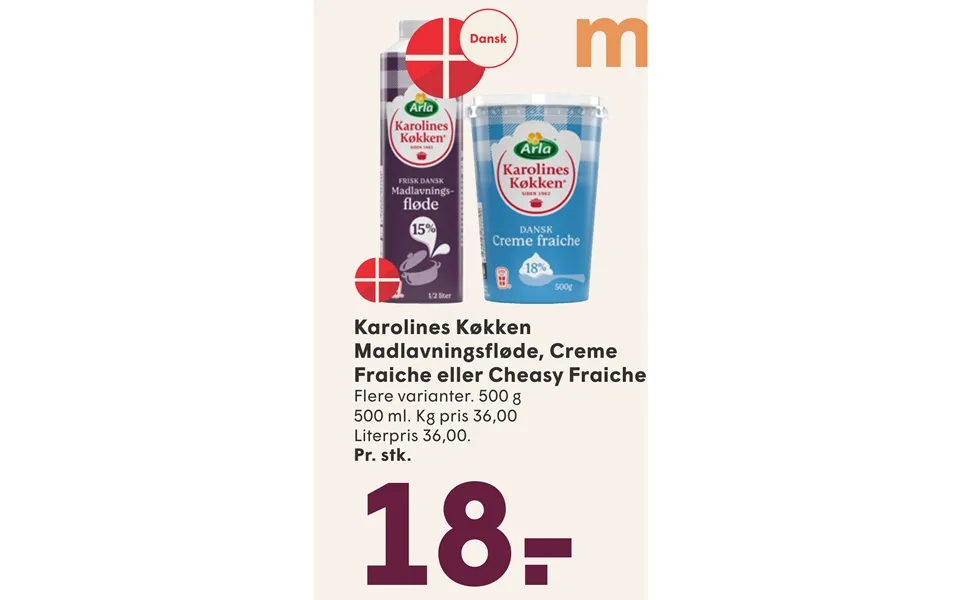 Karolines kitchen cooking cream, cream fraiche or cheasy fraiche