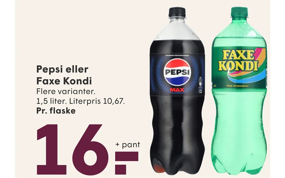 Pepsi Eller Faxe Kondi