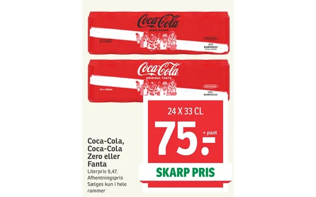 Coca-cola, coca-cola zero or fanta product image