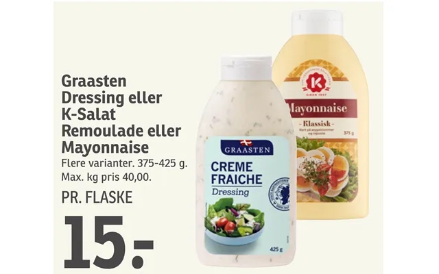 Graasten dressing or k-lettuce remoulade or mayonnaise product image