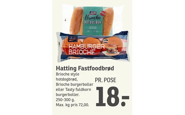 Hatting fastfoodbrød product image