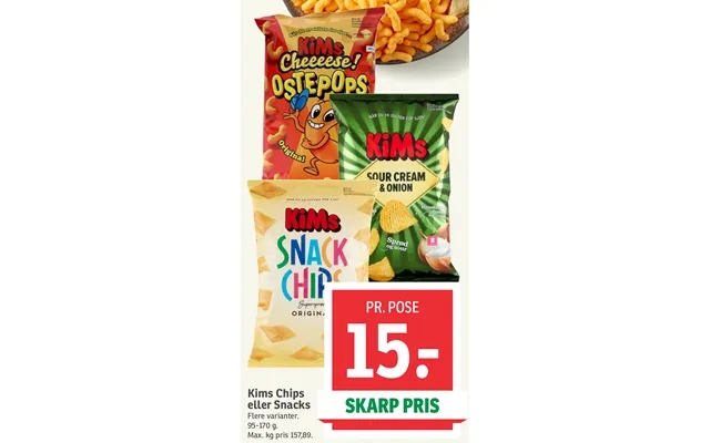 Kims Chips Eller Snacks product image