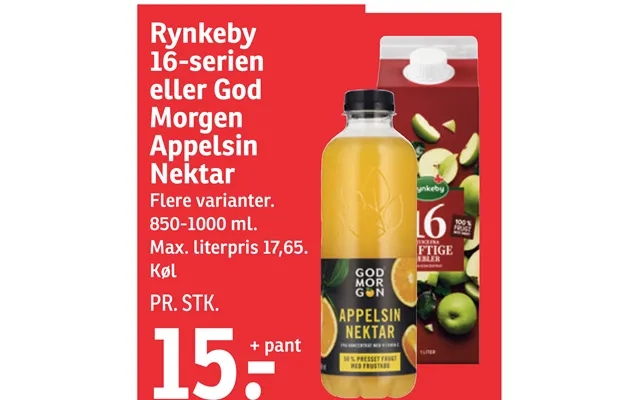 Rynkeby 16-serien Eller God Morgen Appelsin Nektar product image