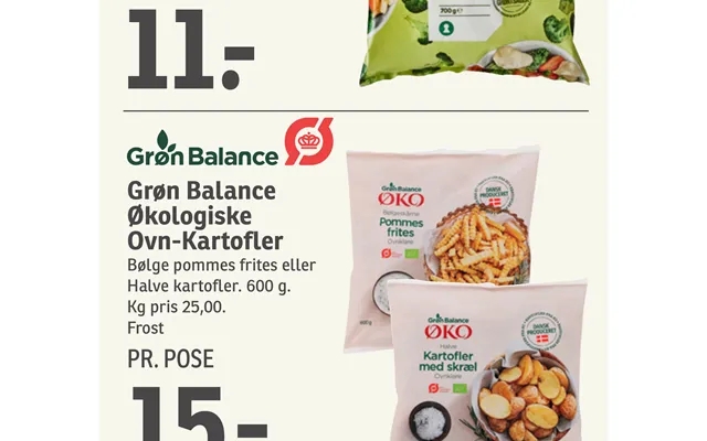 Grøn Balance Økologiske Ovn-kartofler product image