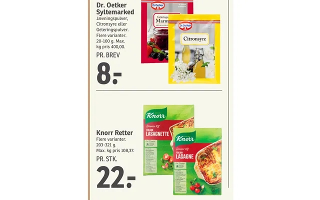 Syltemarked knorr dishes product image