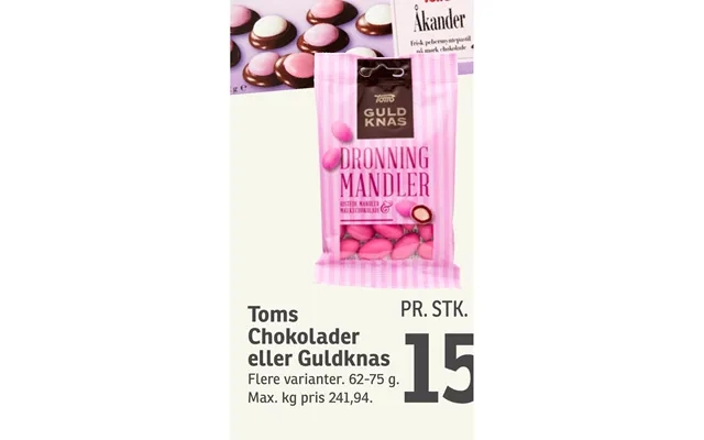 Toms chocolates or guldknas product image
