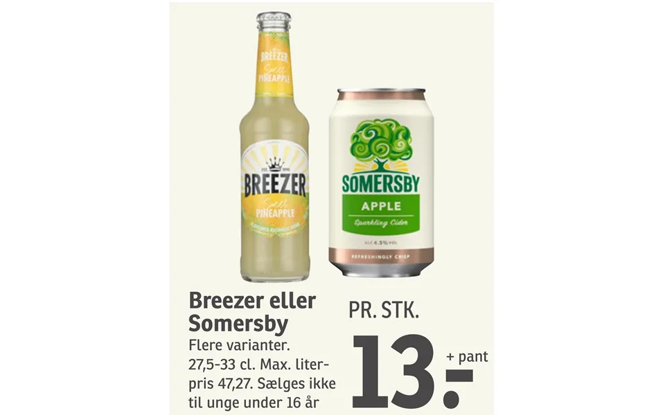 Breezer or somersby