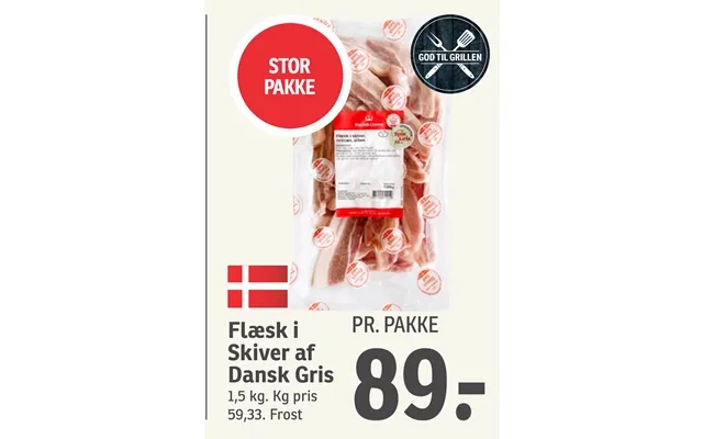 Flæsk I Skiver Af Dansk Gris product image