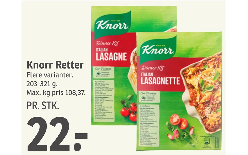 Knorr dishes
