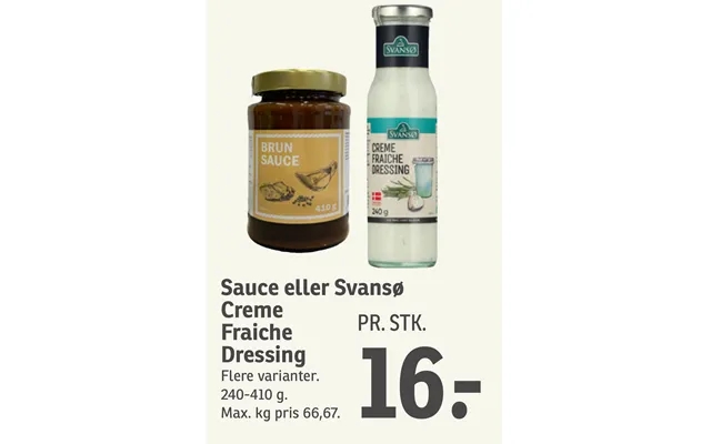 Sauce or svansoe cream fraiche dressing product image