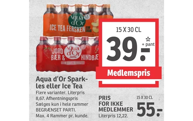 Aqua d’or sparkles or ice tea product image