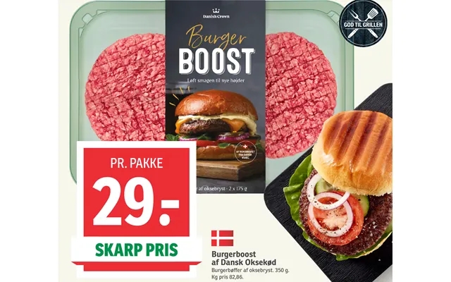 Burgerboost Af Dansk Oksekød product image