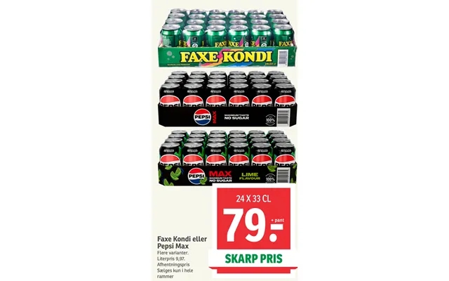 Faxe Kondi Eller Pepsi Max product image