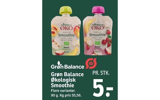 Green balance organic smoothie product image
