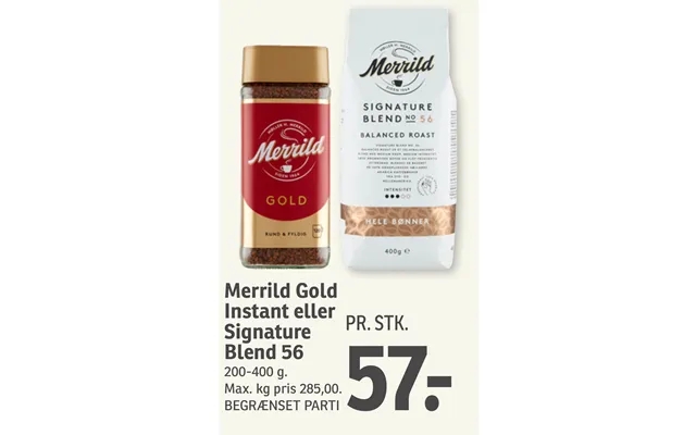 Merrild Gold Instant Eller Signature Blend 56 product image