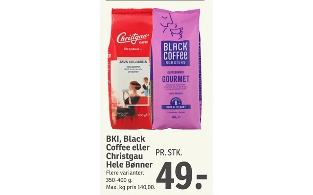 Bki, black coffee or christgau throughout beans product image