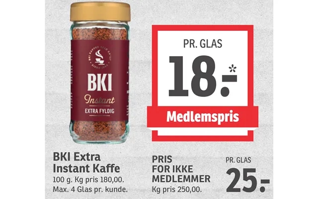 Bki extra instant coffee product image