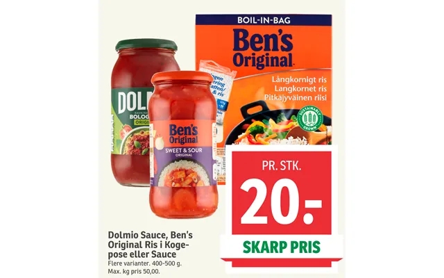 Dolmio Sauce, Ben’s Original Ris I Koge product image