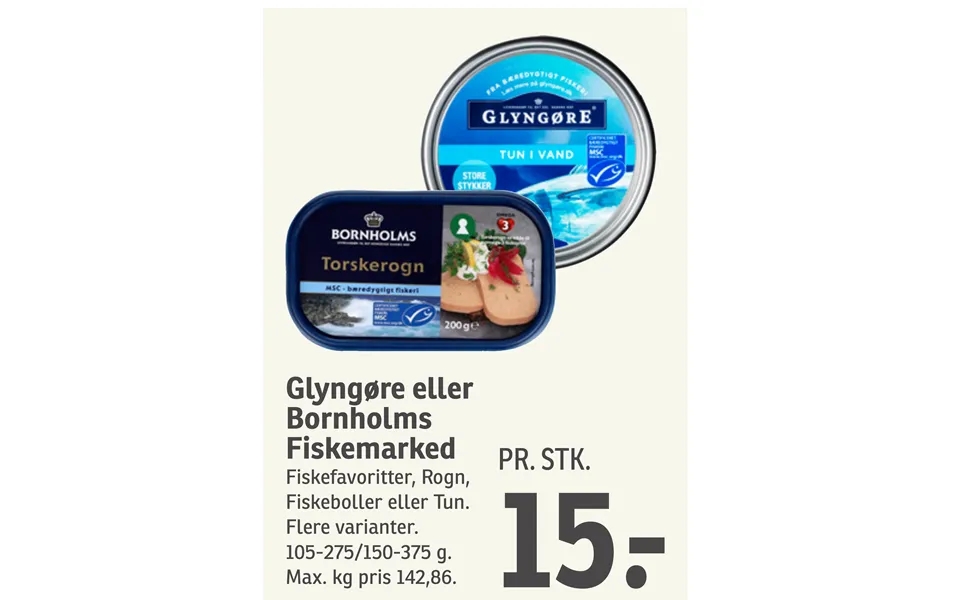 Glyngøre or bornholm fish market