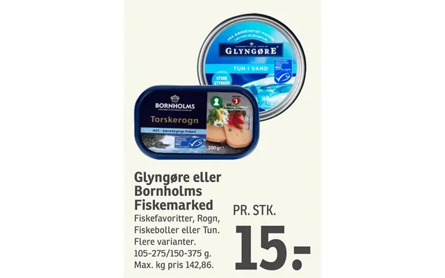 Glyngøre or bornholm fish market product image