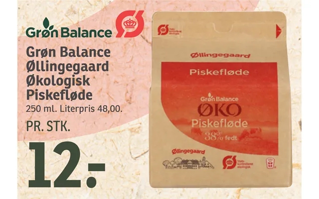 Grøn Balance Øllingegaard Økologisk Piskefløde product image