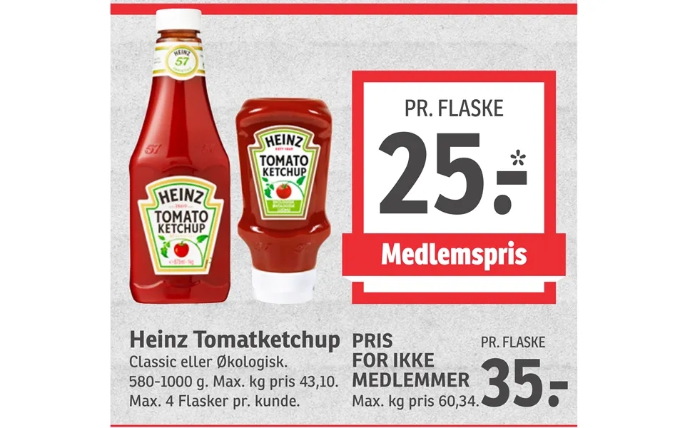Heinz tomato ketchup