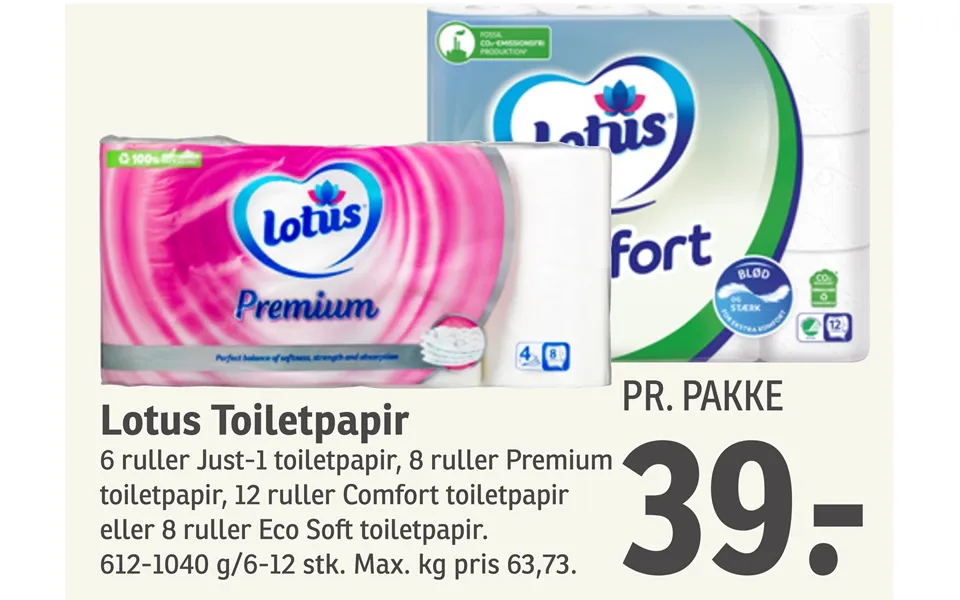 Lotus toilet paper